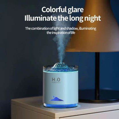 Volcano Essential Oil Diffuser Large Capacity Colorful Aromatherapy Humidifier Night Light for Home Spa Yoga Studio