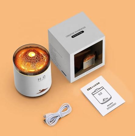 Volcano Essential Oil Diffuser Large Capacity Colorful Aromatherapy Humidifier Night Light for Home Spa Yoga Studio