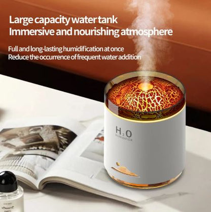 Volcano Essential Oil Diffuser Large Capacity Colorful Aromatherapy Humidifier Night Light for Home Spa Yoga Studio