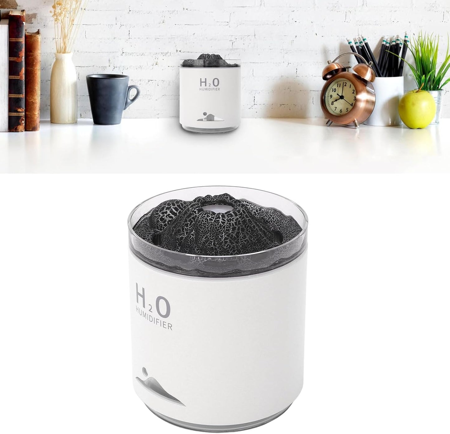 Volcano Essential Oil Diffuser Large Capacity Colorful Aromatherapy Humidifier Night Light for Home Spa Yoga Studio