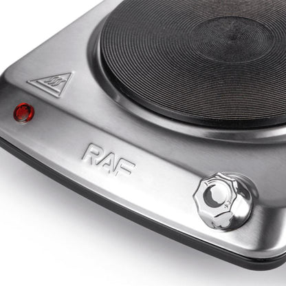 RAF Electric Stove Single Hot Plate 1000W | Portable Cooking Burner | Overheat Protection | Model R.8204