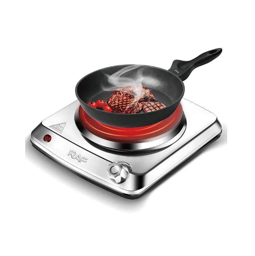 RAF Electric Stove Single Hot Plate 1000W | Portable Cooking Burner | Overheat Protection | Model R.8204