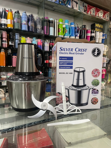 Silver Crest 3L Chopper 2025 Model | 1000W Meat Grinder | 4-Blade Powerful Food Processor