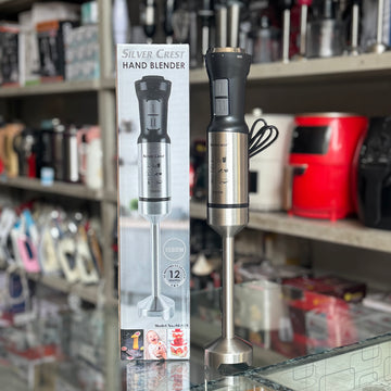 Silver Crest 1500W Stainless Steel Hand Blender (2-Speed) Immersion Stick Blender for Smoothies, Shakes & Soups