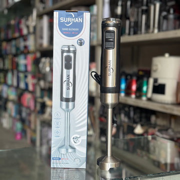 Surhan SR-110 Hand Blender – 21-Speed Stainless Steel Stick Blender with Ice-Crushing Blades
