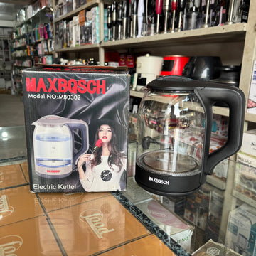 Electric Glass Kettle 2.0L – Fast Boil Transparent Kettle with Auto Shut-Off | Model MB0302