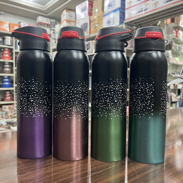 500 ml Vaccum Flask With Straw Stainless Steel Double Wall Bottle Thermos School