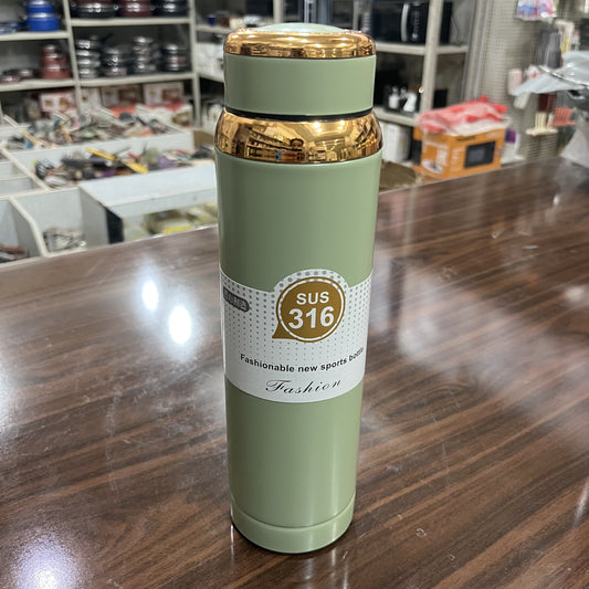 Vacuum Stainless Steel Hot & Cold Water Bottle, Leak-Proof, 1000 ml, with Carry Strap