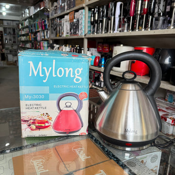 Mylong Electric Heat Kettle 3.0L Stainless Steel – Fast Boil Tea Kettle with Auto Shut-Off | Model MY-3030