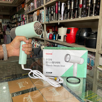 Haan Handheld Garment Steamer 1200W 220V | 20sec Heat-Up | Lawn, Chiffon, Cotton Wrinkle Remover