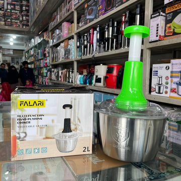 Multifunctional Stainless Steel Manual Food Chopper 2L